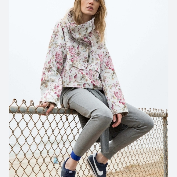 A.L.C. Jacket Womens 0 Small Tapestry Boxy Pink Floral...